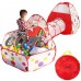 Foldable 3 In 1 Indoor Outdoor Kids Pop Up Play House Tents Tunnel And Ball Pit Children Baby Playhouse Kids Gifts Toy Tents   568988395